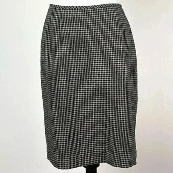 Kasper pencil skirt size 14 grid check career - Picture 9 of 9